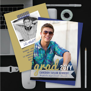 Convites Grandes Rabiscos de Graduado Foto Festa de Formatu