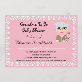 Convites GrandMa para ser Chá de fraldas