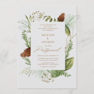 Convites granizo inverno verde postura casamento