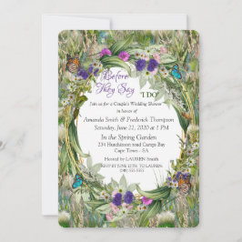 Convites Grãos e flores de primavera ecologicamente compatí