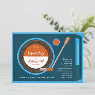 Convites Gravar Festa de aniversário de Música do Player