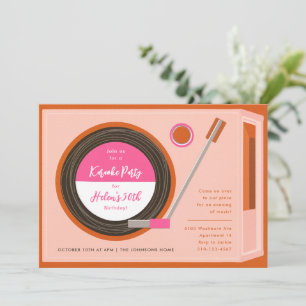 Convites Gravar Festa de aniversário de Música do Player