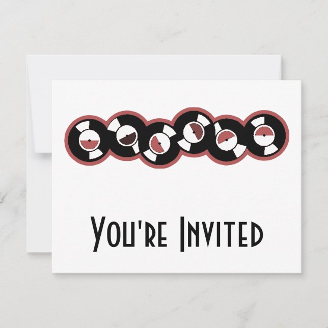 Convites Gravar Linha Vermelha (Frente)