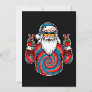 Convites Gravata de Natal Dye Santa Óculos de Sol Sinal de