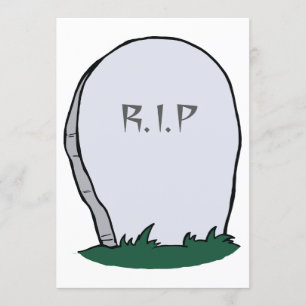 Convites Gravestone RIP