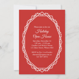 Convites Gravide Feriado Geométrico Aberto em Casa Vermelha