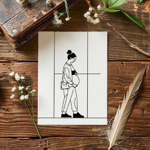 Convites Gravidez Mulheres grávidas Simples