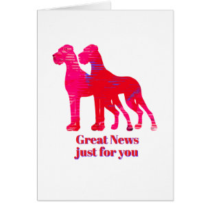 Convites Great Dane rosa amarelo