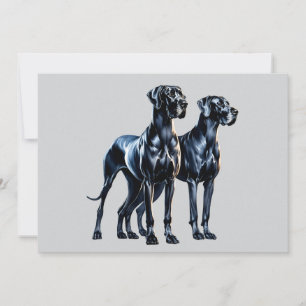 Convites Great Danes Watercolor