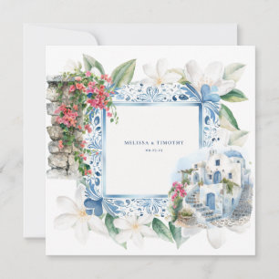 Convites Grécia de Aquarela Wedding Napkins