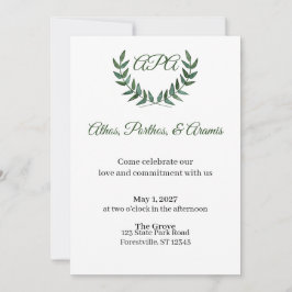 Convites Green Branches Invitation