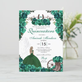 Convites Green Cowgirl Boots Ranking Charra Quinceañera
