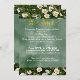 Convites Green Daisy Portrait