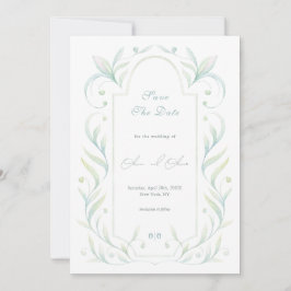 Convites Green Deixa Casamento Salvar Data