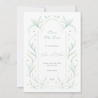 Convites Green Deixa Casamento Salvar Data