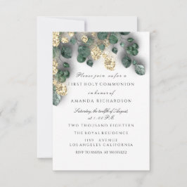 Convites Green Dourado White First Santa Cruz Comunitária