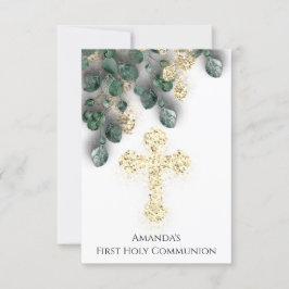 Convites Green Dourado White First Santa Cruz Comunitária
