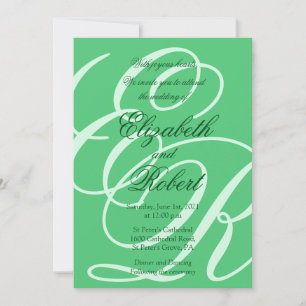 Convites Green Emerald Wedding