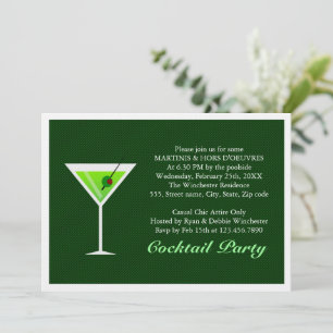 Convites Green Martini