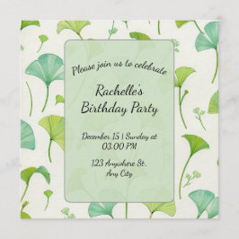Convites Green Nature Craft | Botanical Scrapbook