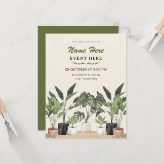 Convites Green plants 