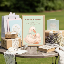 Convites Green Silly Goose Cards and Gifts Table Sign 