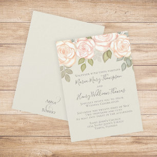 Convites Greenerant Elegant Watercolor Rustic Sage