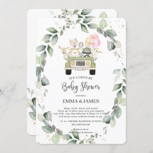 Convites Greenerescer Woodland Drive By Chá de fraldas Girl