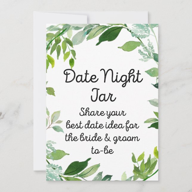 Convites Greeneric - Sinal de Botânica 5x7" Tamanho (Frente)