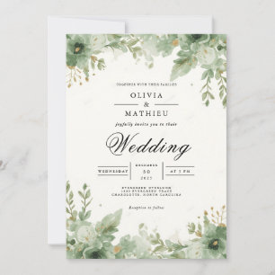 Convites Greenery Arch Wedding
