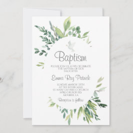 Convites Greenery Baptism