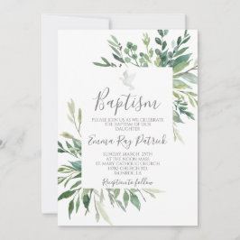 Convites Greenery Baptism