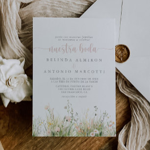 Convites Greenery Boho Wildflower Boda Wedding