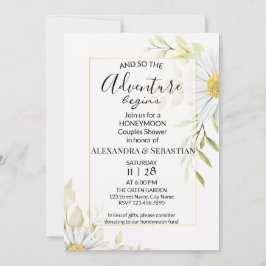 Convites Greenery Chrysanthemum Honeymoon Chá