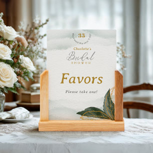 Convites Greenery Dourado Chá de panela favorece Tabletop C