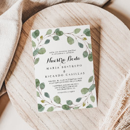 Convites Greenery Eucalyptus Foliage Nuestra Boda Wedding