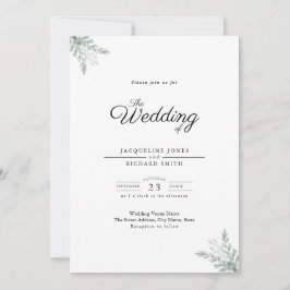 Convites Greenery Eucalyptus Invitation