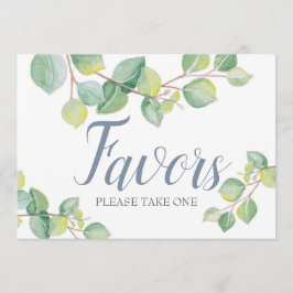 Convites Greenery Eucalyptus - Sinal de Favor do Casamento