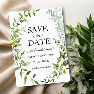 Convites Greenery Eucalyptus Wedding Save The Date