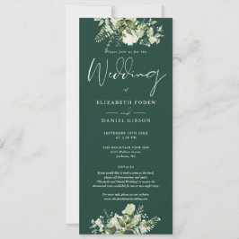 Convites Greenery Floral Monogramas Detalhes do Casamento E