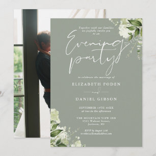 Convites Greenery Foto Sage Green Wedding Party
