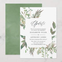Greenery Geométrico Wedding Update