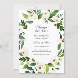 Convites Greenery Muda a Data de Adiamento do Casamento