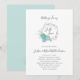 Convites Greenery Nada Rico Apenas acolhedor de amor