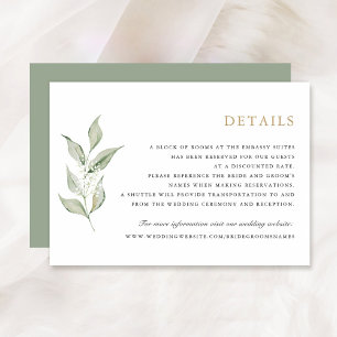 Convites Greenery Olive Branch Baby's Breath