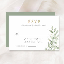 Greenery Olive Leaves Branch Baby's Breath RSVP