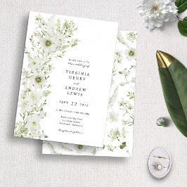 Convites Greenery Rustic Boho Invitation