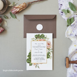 Convites Greenery Wedding Modelo