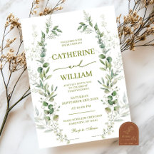 Greenery Wildflower Wedding