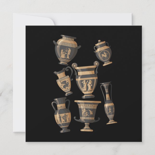 Convites Grego Vases Cerâmicas Cerâmicas Porcelain Hobby Gi (Frente)